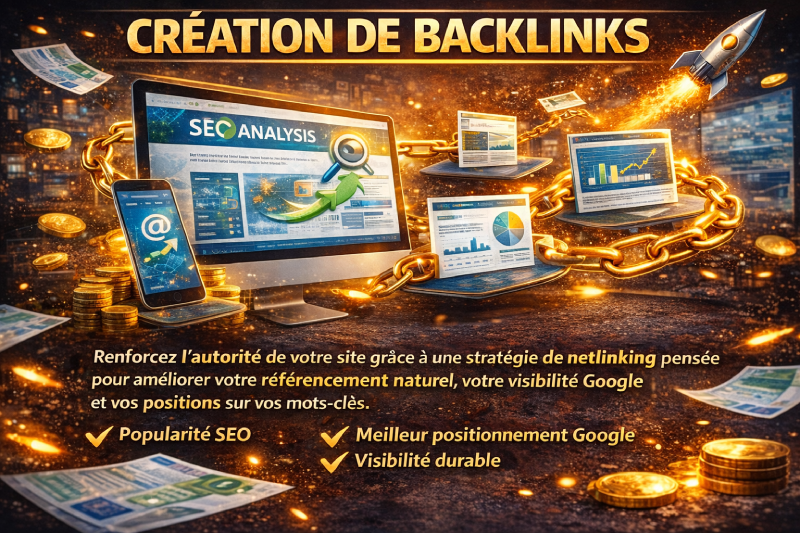 Création de backlinks SEO